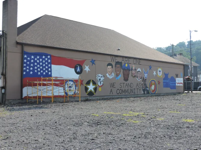 Mural taking form